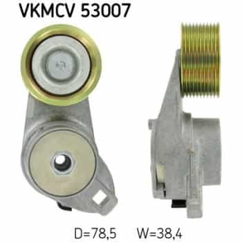 Polea tensora, correa Poly V VKMCV 53007 SKF