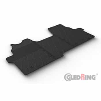 Alfombrillas de goma compatibles con Ford Transit Custom Furgon 2023- (Transmisión manual, asiento/banco)