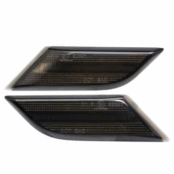 Juego de intermitentes laterales LED compatibles con Volkswagen Transporter T6.1 2020-2022 - Gris humo - incluye Dyna