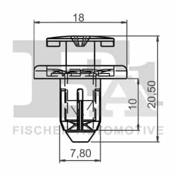 Clip, tira decorativa/protectora