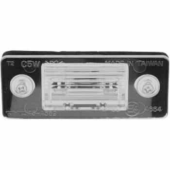 Lámpara de matrícula