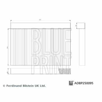 Filtro interior ADBP250095 Blue Print