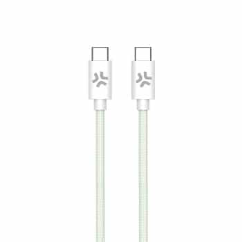 Celly USB-C > Cable USB-C trenzado de algodón 1,5 metros Verde