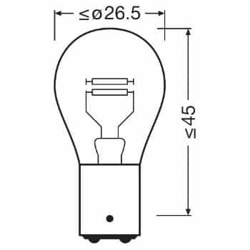 Bombilla, luz trasera ORIGINAL