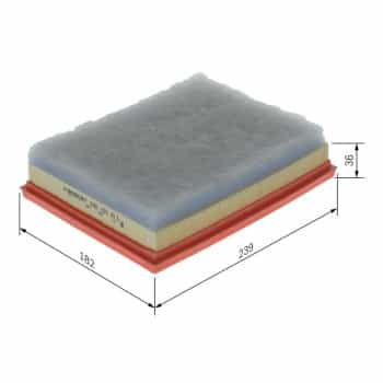 Filtro de aire F 026 400 613 Bosch