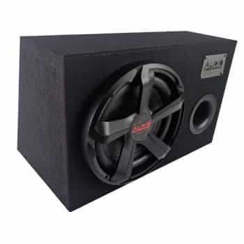 Caja de subwoofer EFICIENT Serie CARBON de 10 pulgadas y 350/250 vatios