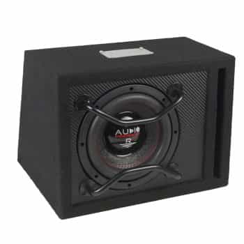 Subwoofer Boom Box de alta eficiencia Serie RADION Caja abierta de 15 litros con R08 EVO 2x 250/150 vatios