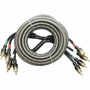 SISTEMA DE AUDIO CABLE RCA DE ALTO RENDIMIENTO Cable cinch OFC de 4 vías de 5000 mm