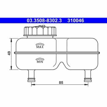 Depósito de compensación, líquido de frenos