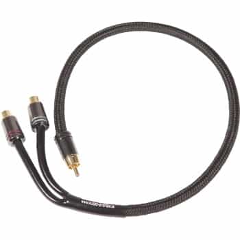 SISTEMA DE AUDIO DE ALTA GAMA Cable RCA de 300 mm Cable Y-RCA (1x conector M y 2x conector F)
