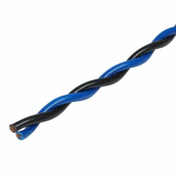 Cable de altavoz "TWISTED" para sistema de audio, 2 x 2,50 mm², azul/negro