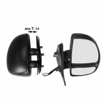 Retrovisor exterior DERECHO COMPLETO desde '00 CORTO 2 ESPEJOS CALEFACCIONADOS 1747808 Hagus