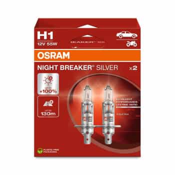 Osram Night Breaker Silver 12V H1 55W - 2 piezas