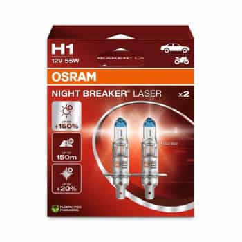 Láser Osram Night Breaker - H1 - juego de 2 piezas