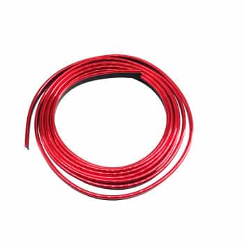 Molduras interiores Simoni Racing cromadas - Rojas - 3 metros