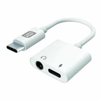 Adaptador Carpoint 2 en 1 USB-C > AUX y USB-C