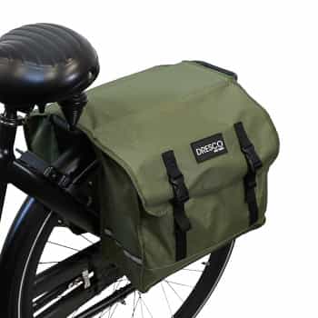 Bolsa doble para bicicleta Dresco Basic Green 30 litros