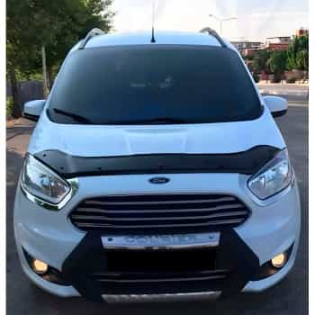 Protector de capó unidireccional (protección contra impactos de piedras) Ford Transit Connect 2013-2018 - Negro brilla