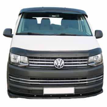 Protector de capó unidireccional (antigravilla) Volkswagen Transporter T6/T6.1 2015-2022 - Negro brillante