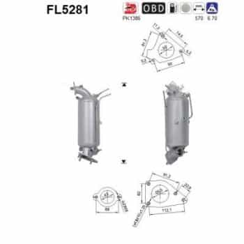 Filtro de partículas diésel FL5281