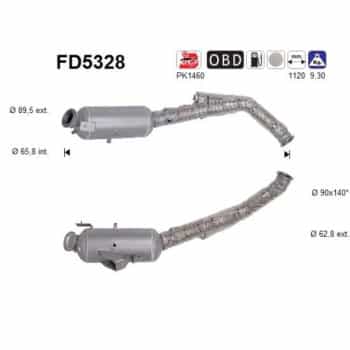 Filtro de partículas diésel FD5328