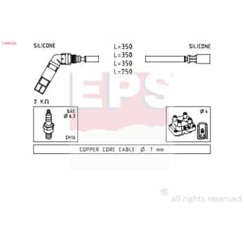 Juego de cables de bujía 1.499.232 EPS Facet