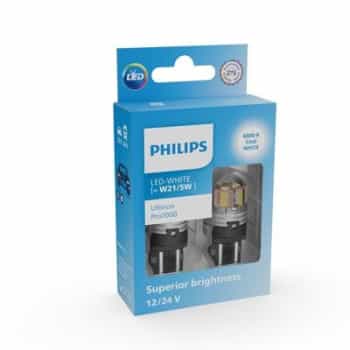 Philips W21/5W Ultinon PRO7000 - Blanco 6000K - 12/24V