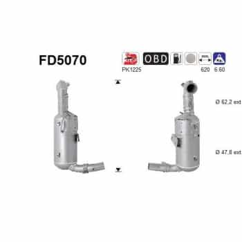 Filtro de partículas diésel FD5070