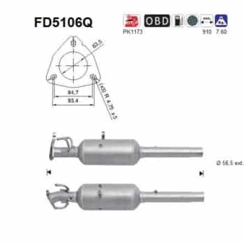 Filtro de partículas diésel FD5106Q
