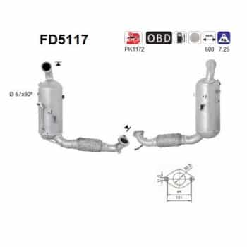 Filtro de partículas diésel FD5117