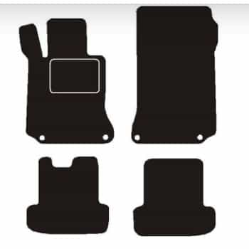 Alfombrillas compatibles con Mercedes C207 / A207 Clase E Coupé + Cabrio 2009->
