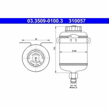 Depósito de compensación, líquido de frenos