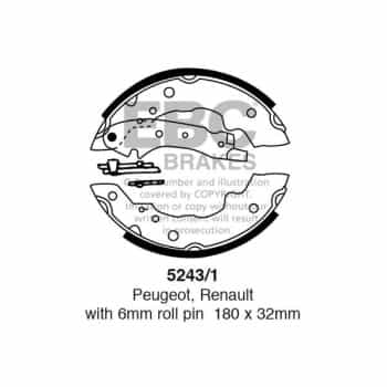 Juego de zapatas de freno