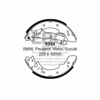 Juego de zapatas de freno