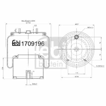 Soufflets à ressort, suspension pneumatique