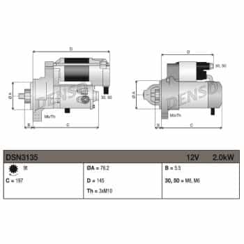 Motor de arranque / Arranque DSN3135 Denso