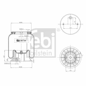 Soufflet à ressort, suspension pneumatique