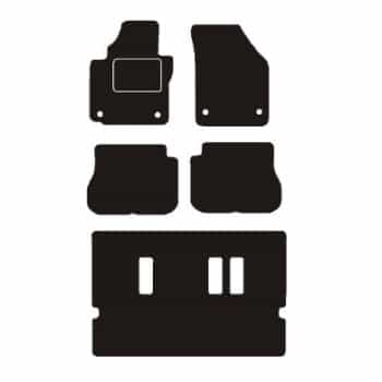 Alfombrillas de coche compatibles con Volkswagen Caddy Combi 7 plazas 2015-