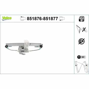 LV AR G-MECA-RENAULT CLIO II (98 08 851876 Valeo