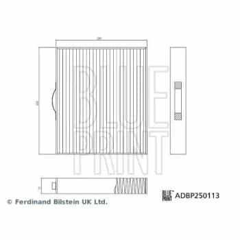 Filtro interior ADBP250113 Blue Print