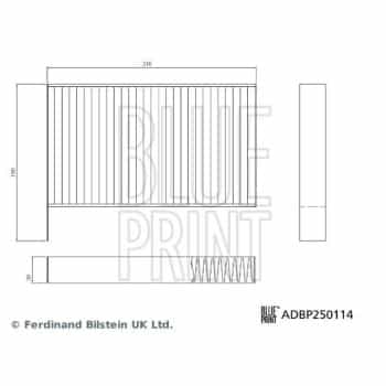 Filtro interior ADBP250114 Blue Print