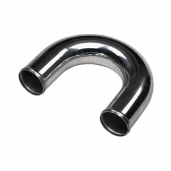 Tube filtre à air en aluminium universel - 175 degrés - Diamètre 50 mm