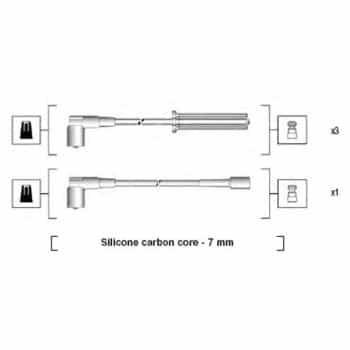 Juego de cables de bujía 941365030926 Magneti Marelli