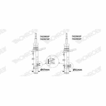 Amortiguador 742206SP Monroe