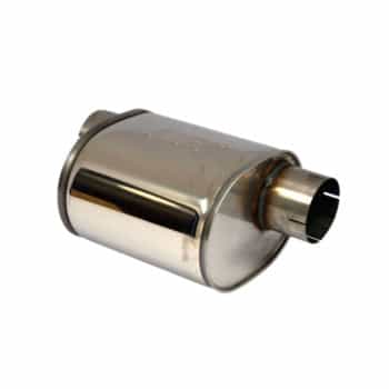 Silenciador Ovalado de Acero Inoxidable