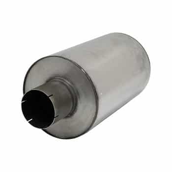 Silenciador redondo de acero inoxidable