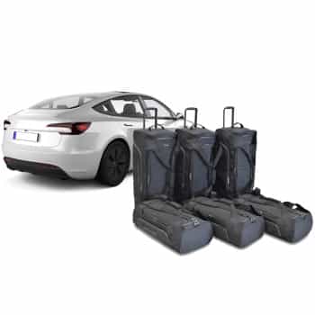 Juego de bolsas de viaje Car-bags Proline, compatible con el Tesla Model 3 (años 2024-actualidad), sedán de 4 puertas 