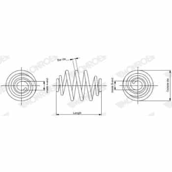 Muelle del chasis SP3989 Monroe