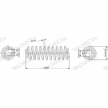 Ressort de suspension MONROE OESpectrum SPRINGS SP3349