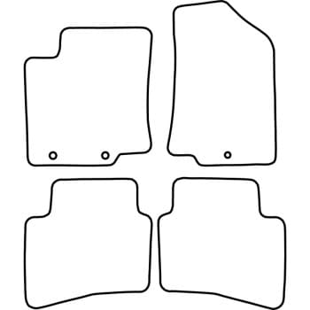 Alfombrillas de coche compatibles con Kia Rio 2015-
